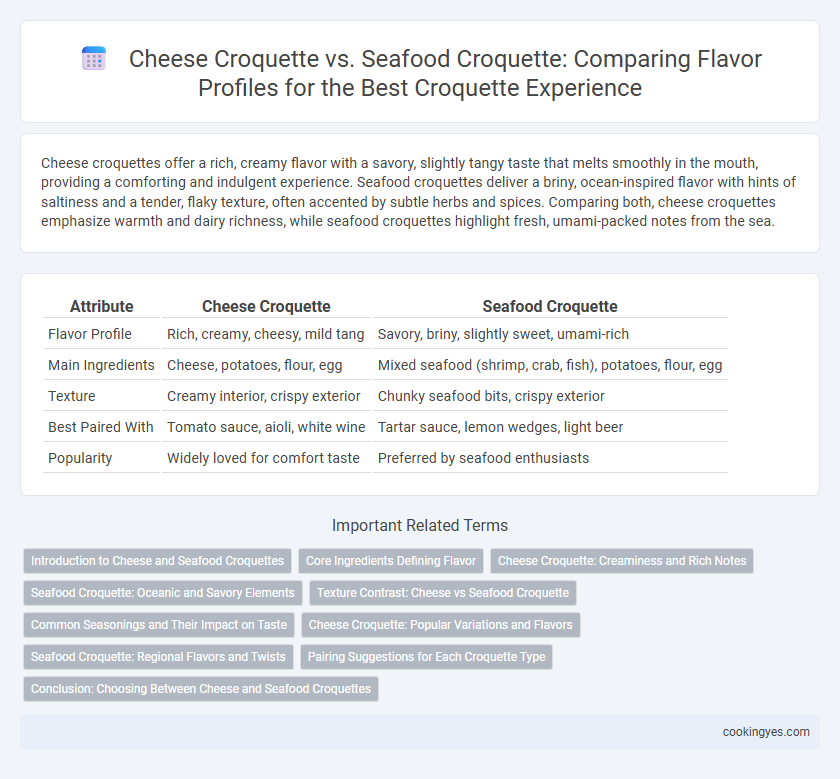 Cheese Croquette vs. Seafood Croquette: Comparing Flavor Profiles for the Best Croquette Experience
