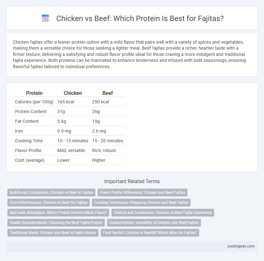 Chicken vs Beef: Which Protein Is Best for Fajitas?