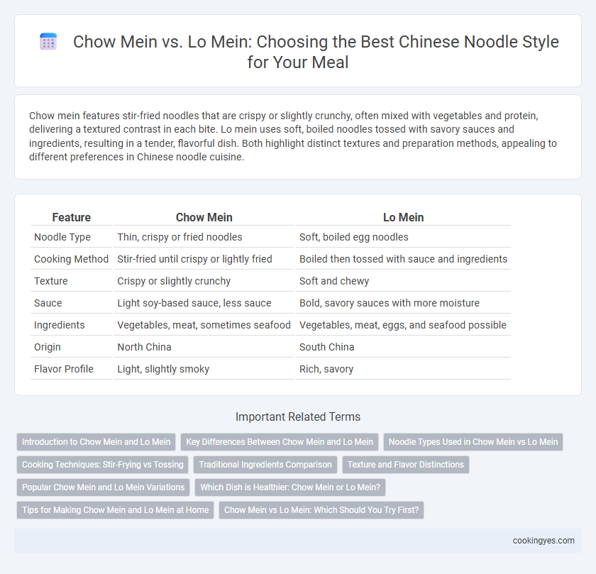 Chow Mein vs. Lo Mein: Choosing the Best Chinese Noodle Style for Your Meal