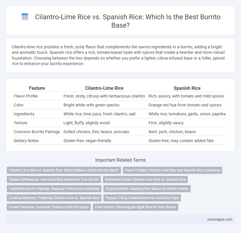 Cilantro-Lime Rice vs. Spanish Rice: Which Is the Best Burrito Base?