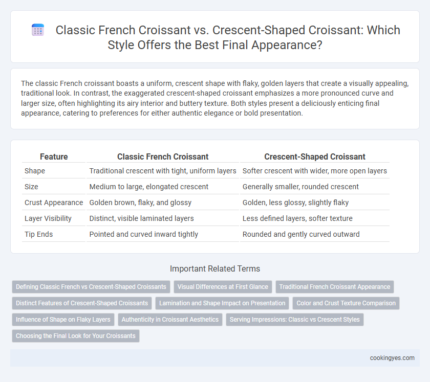 Classic French Croissant vs. Crescent-Shaped Croissant: Which Style Offers the Best Final Appearance?