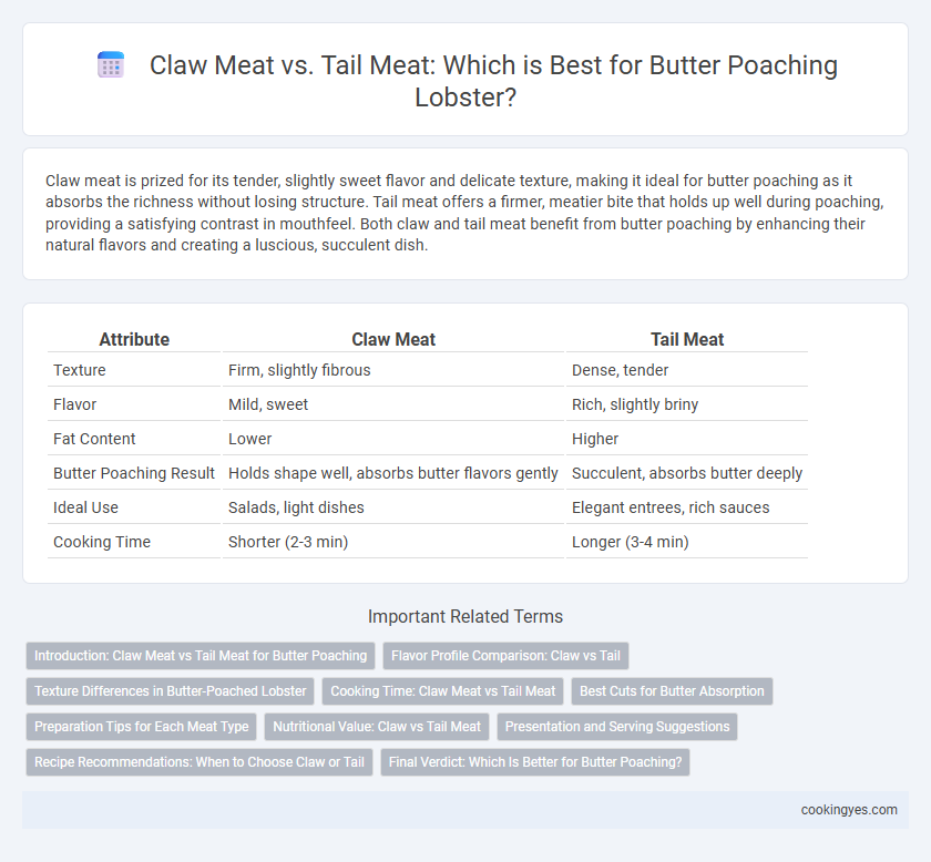 Claw Meat vs. Tail Meat: Which is Best for Butter Poaching Lobster?