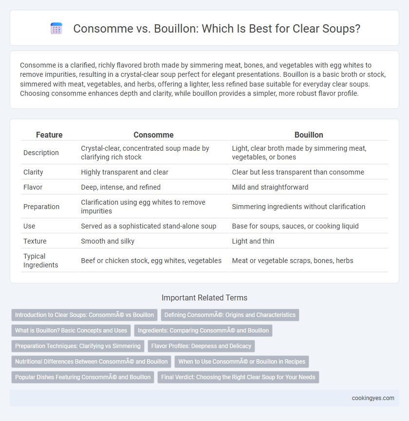 Consomme vs. Bouillon: Which Is Best for Clear Soups?