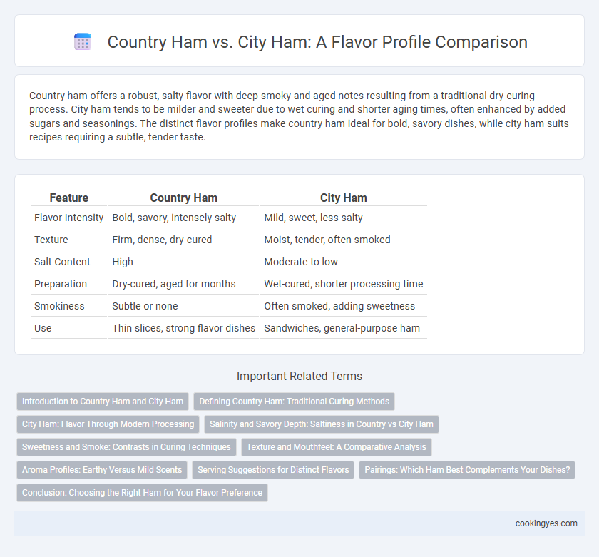 Country Ham vs. City Ham: A Flavor Profile Comparison