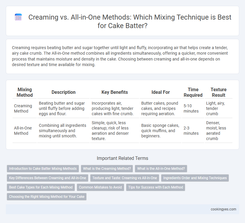 Creaming vs. All-in-One Methods: Which Mixing Technique is Best for Cake Batter?