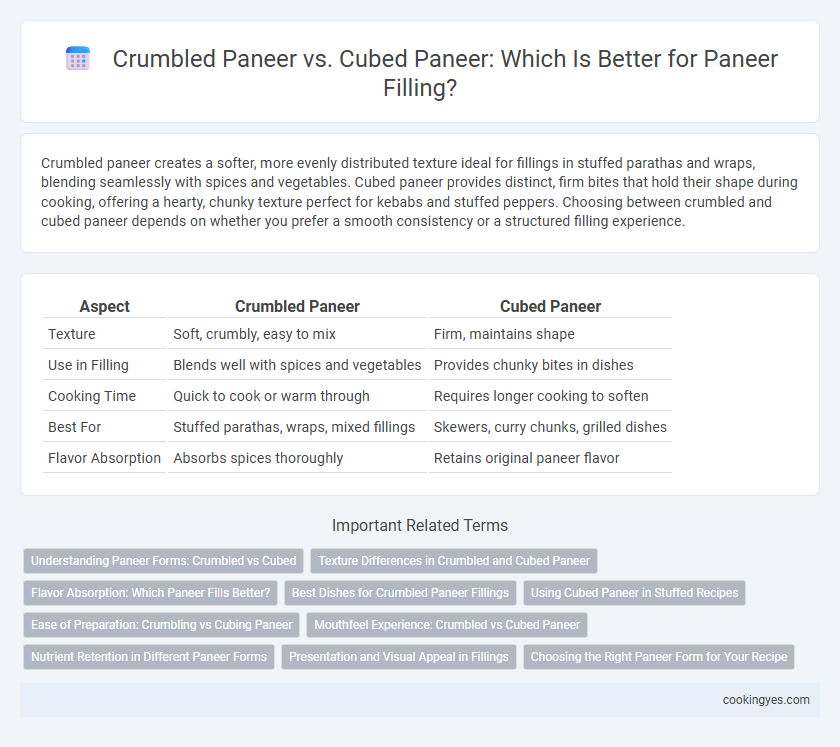 Crumbled Paneer vs. Cubed Paneer: Which Is Better for Paneer Filling?
