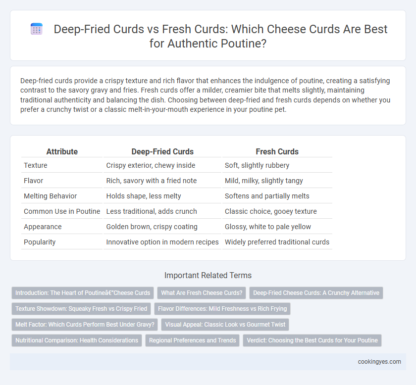 Deep-Fried Curds vs Fresh Curds: Which Cheese Curds Are Best for Authentic Poutine?