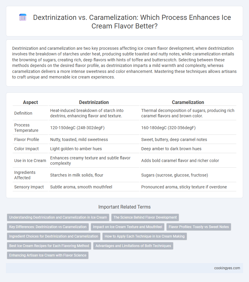 Dextrinization vs. Caramelization: Which Process Enhances Ice Cream Flavor Better?