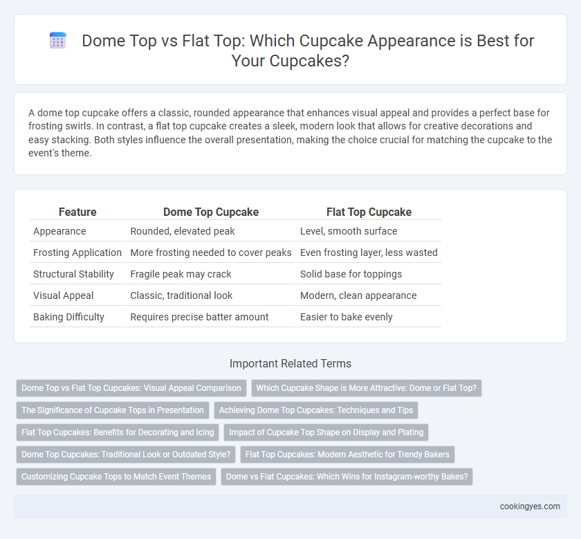 Dome Top vs Flat Top: Which Cupcake Appearance is Best for Your Cupcakes?