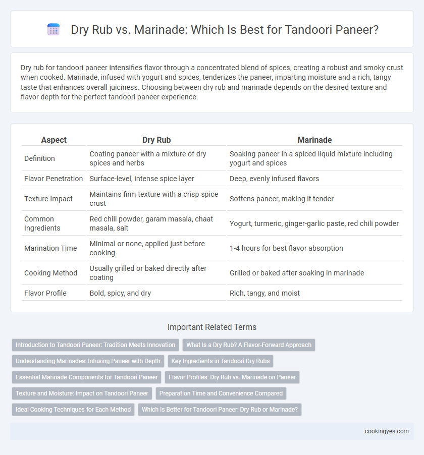 Dry Rub vs. Marinade: Which Is Best for Tandoori Paneer?