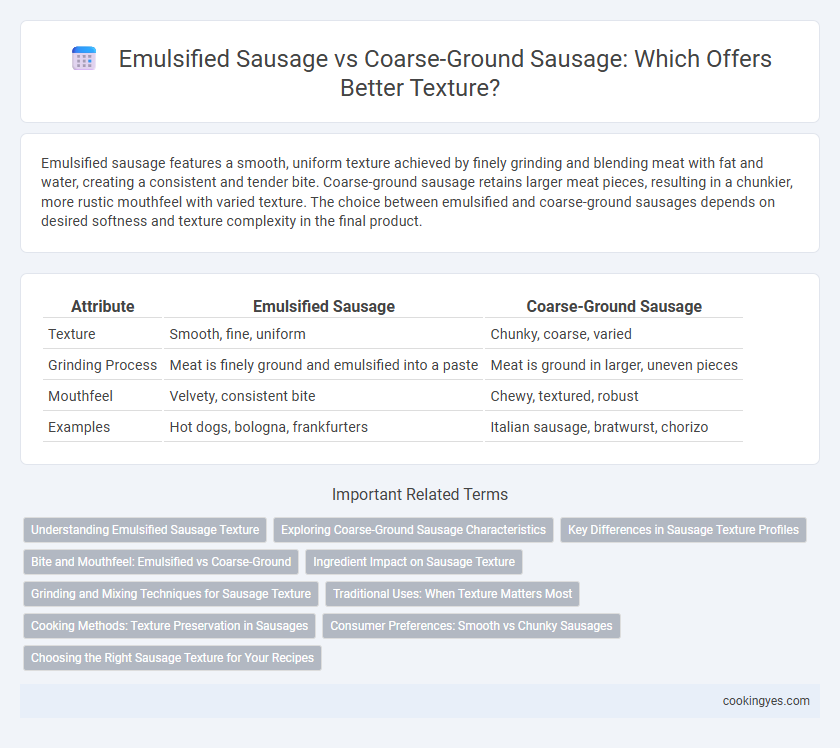 Emulsified Sausage vs Coarse-Ground Sausage: Which Offers Better Texture?