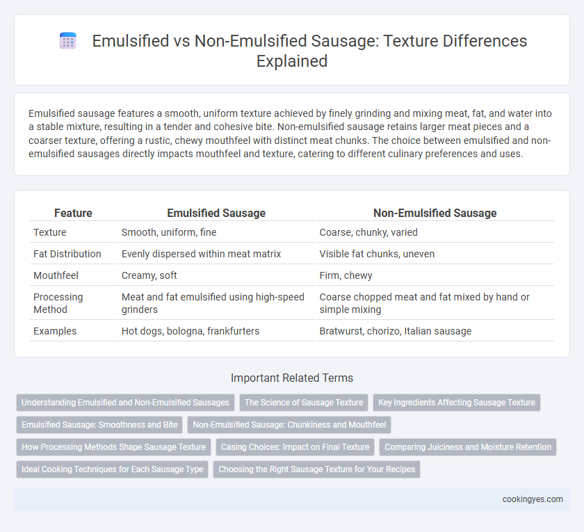 Emulsified vs Non-Emulsified Sausage: Texture Differences Explained