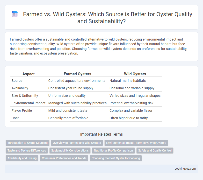 Farmed vs. Wild Oysters: Which Source is Better for Oyster Quality and Sustainability?