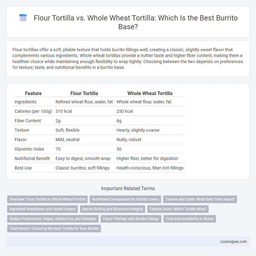 Flour Tortilla vs. Whole Wheat Tortilla: Which Is the Best Burrito Base?