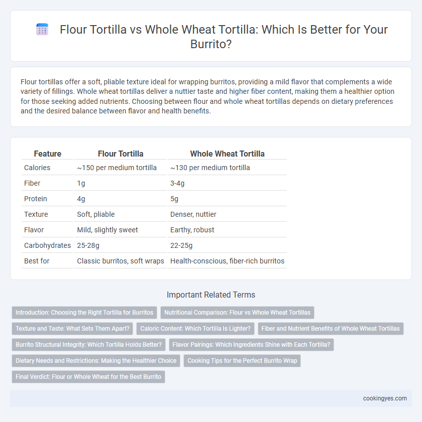 Flour Tortilla vs Whole Wheat Tortilla: Which Is Better for Your Burrito?