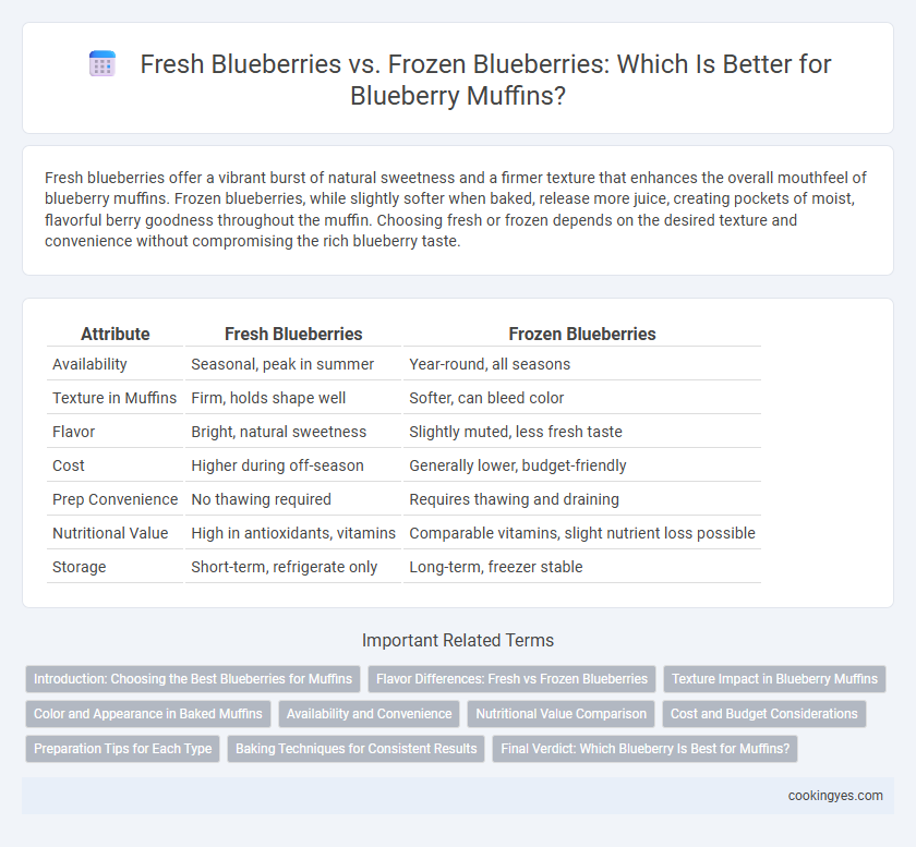 Fresh Blueberries vs. Frozen Blueberries: Which Is Better for Blueberry Muffins?