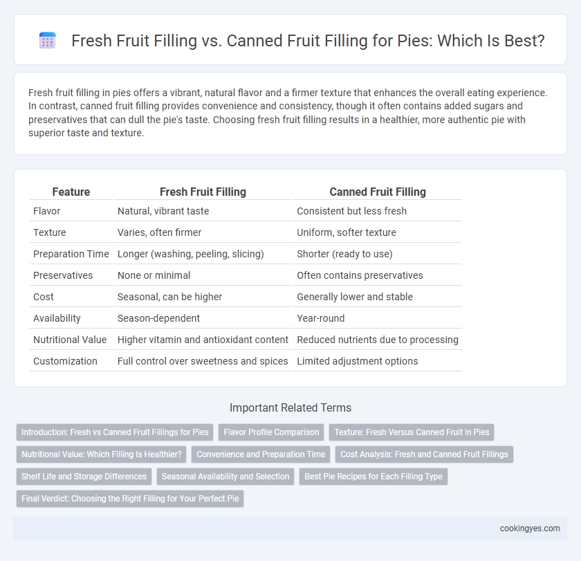 Fresh Fruit Filling vs. Canned Fruit Filling for Pies: Which Is Best?