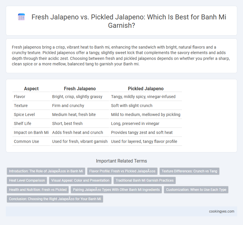 Fresh Jalapeno vs. Pickled Jalapeno: Which Is Best for Banh Mi Garnish?