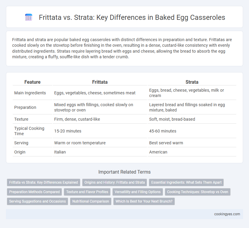 Frittata vs. Strata: Key Differences in Baked Egg Casseroles