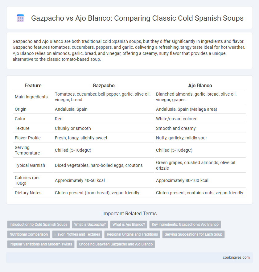 Gazpacho vs Ajo Blanco: Comparing Classic Cold Spanish Soups