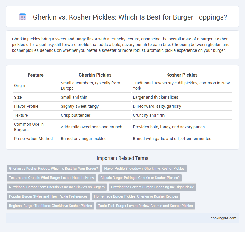 Gherkin vs. Kosher Pickles: Which Is Best for Burger Toppings?