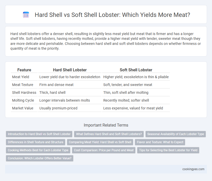 Hard Shell vs Soft Shell Lobster: Which Yields More Meat?