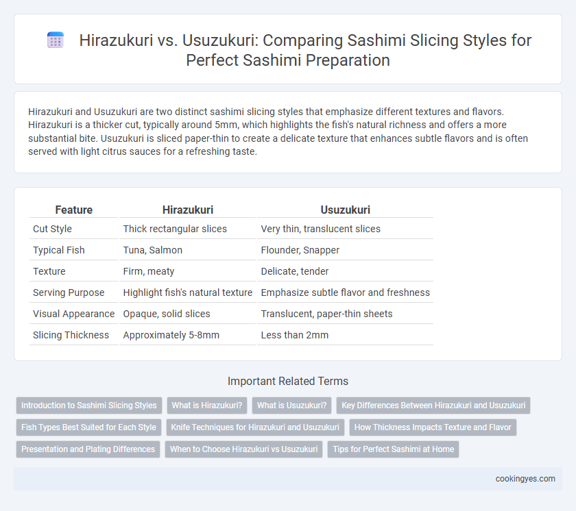 Hirazukuri vs. Usuzukuri: Comparing Sashimi Slicing Styles for Perfect Sashimi Preparation