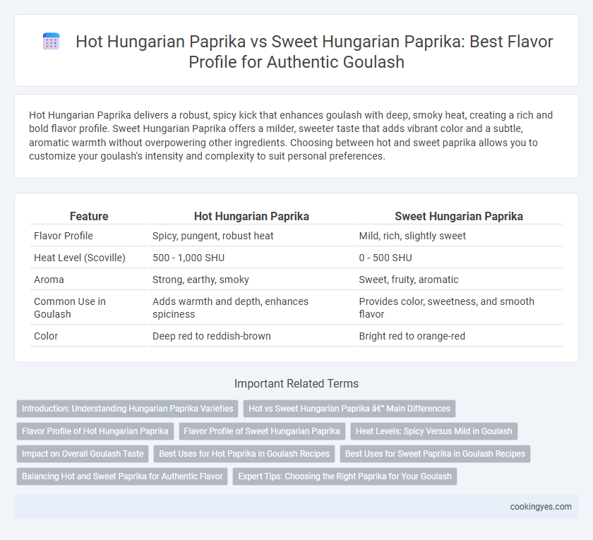 Hot Hungarian Paprika vs Sweet Hungarian Paprika: Best Flavor Profile for Authentic Goulash