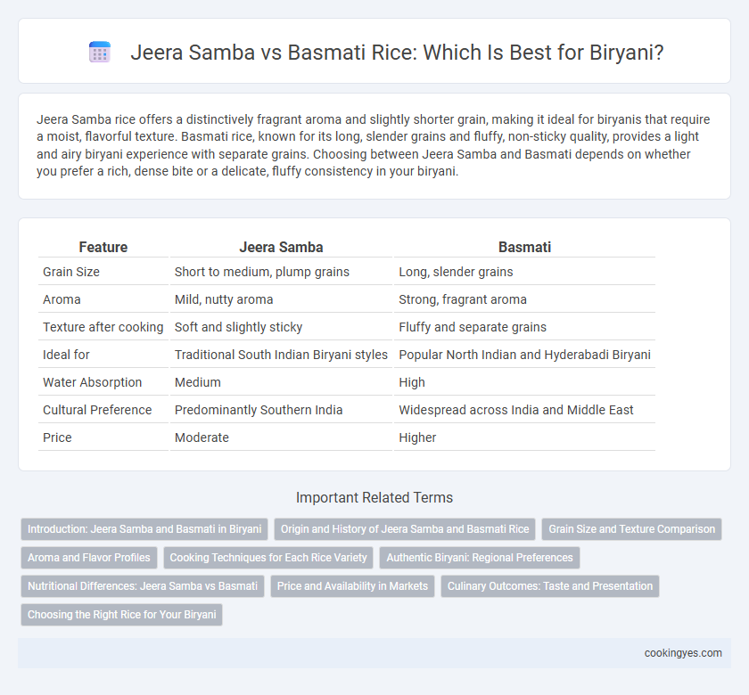 Jeera Samba vs Basmati Rice: Which Is Best for Biryani?