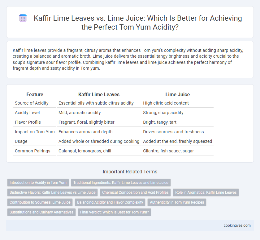 Kaffir Lime Leaves vs. Lime Juice: Which Is Better for Achieving the Perfect Tom Yum Acidity?