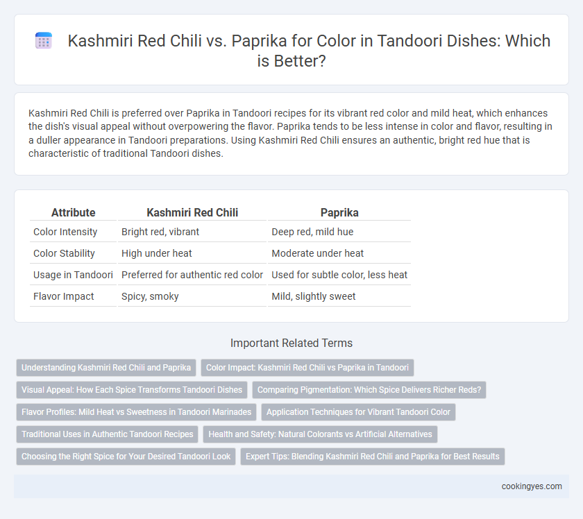 Kashmiri Red Chili vs. Paprika for Color in Tandoori Dishes: Which is Better?