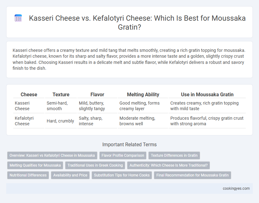 Kasseri Cheese vs. Kefalotyri Cheese: Which Is Best for Moussaka Gratin?