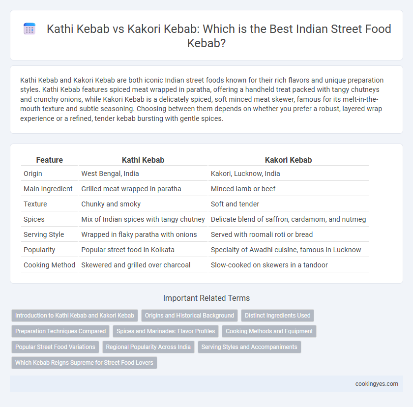 Kathi Kebab vs Kakori Kebab: Which is the Best Indian Street Food Kebab?