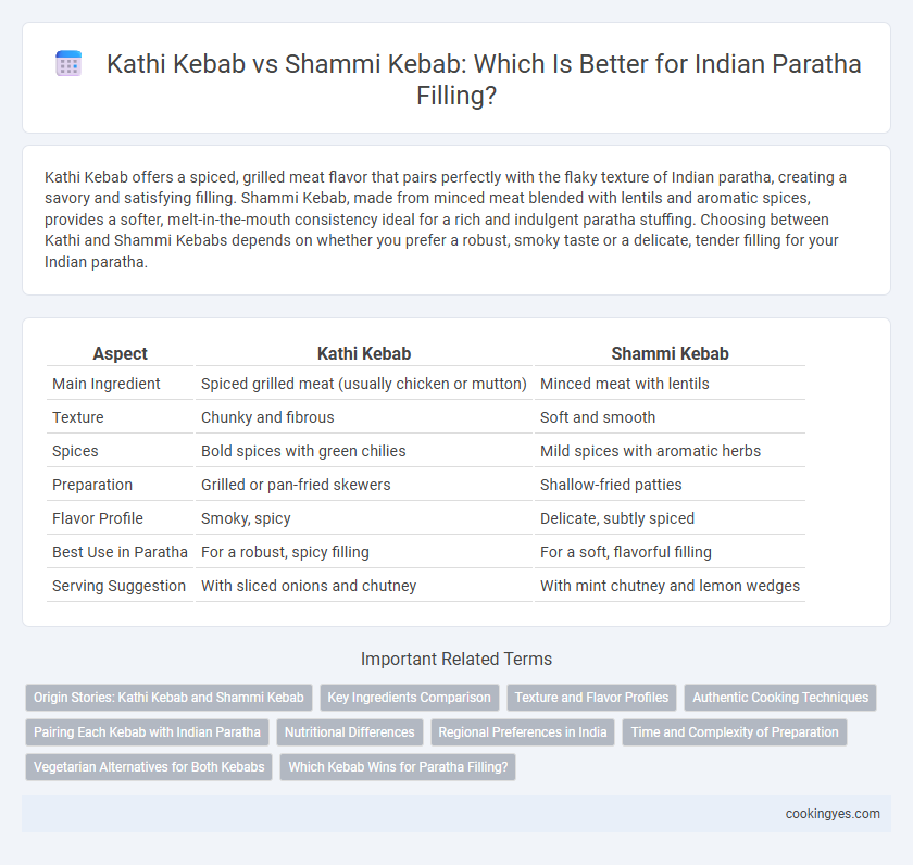 Kathi Kebab vs Shammi Kebab: Which Is Better for Indian Paratha Filling?