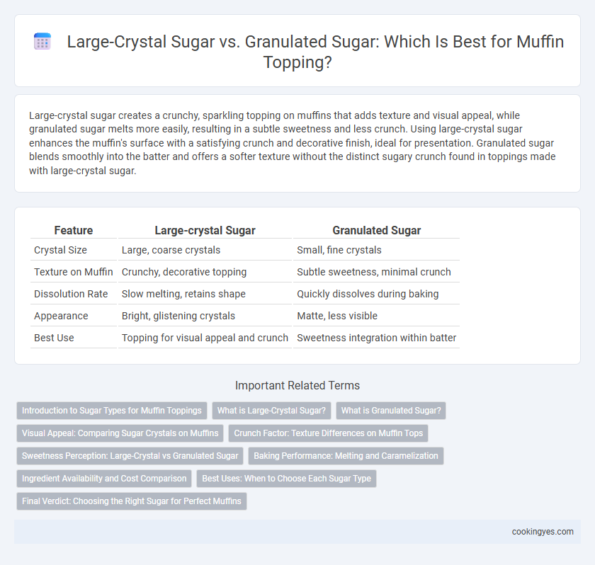 Large-Crystal Sugar vs. Granulated Sugar: Which Is Best for Muffin Topping?