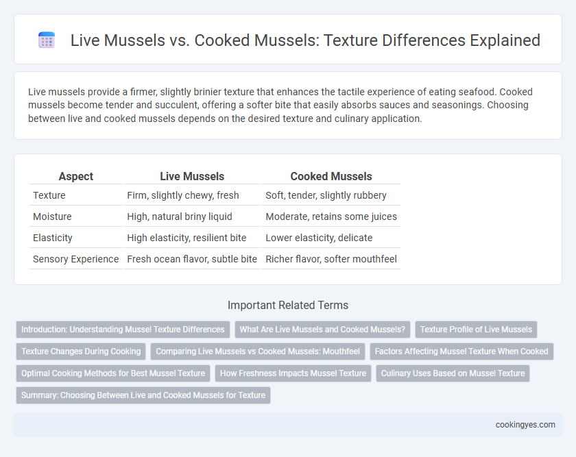 Live Mussels vs. Cooked Mussels: Texture Differences Explained