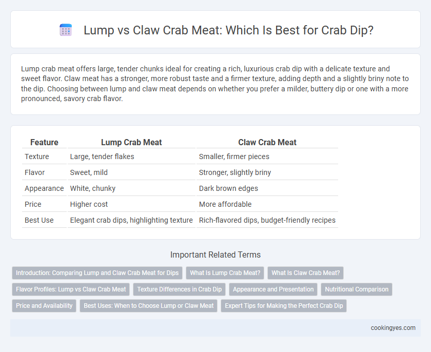 Lump vs Claw Crab Meat: Which Is Best for Crab Dip?