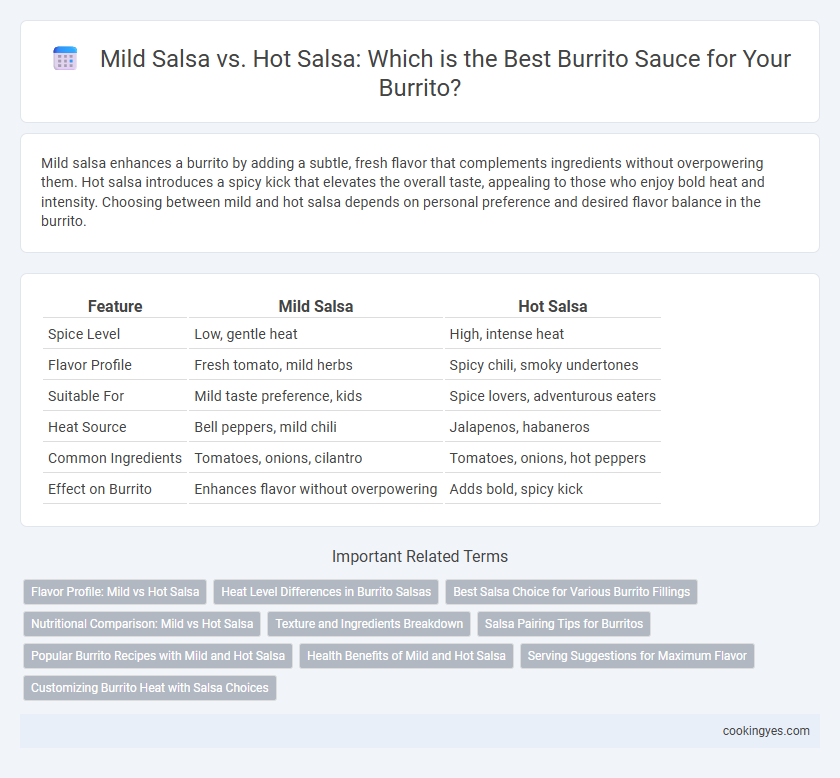Mild Salsa vs. Hot Salsa: Which is the Best Burrito Sauce for Your Burrito?