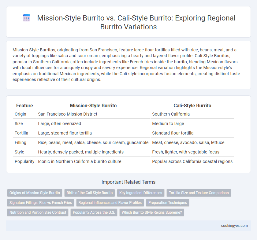 Mission-Style Burrito vs. Cali-Style Burrito: Exploring Regional Burrito Variations