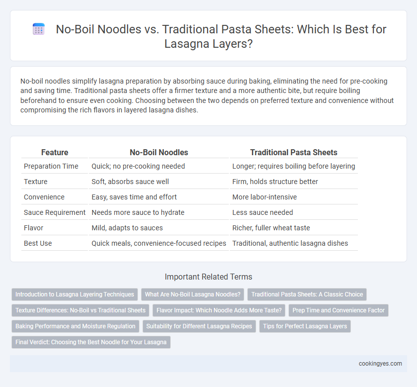 No-Boil Noodles vs. Traditional Pasta Sheets: Which Is Best for Lasagna Layers?