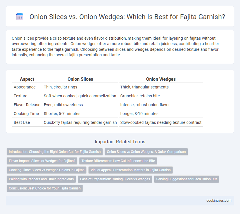 Onion Slices vs. Onion Wedges: Which Is Best for Fajita Garnish?