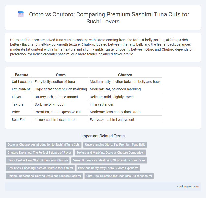 Otoro vs Chutoro: Comparing Premium Sashimi Tuna Cuts for Sushi Lovers