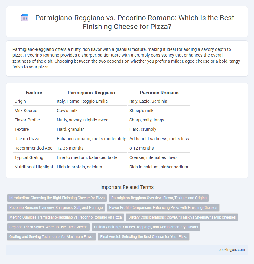 Parmigiano-Reggiano vs. Pecorino Romano: Which Is the Best Finishing Cheese for Pizza?