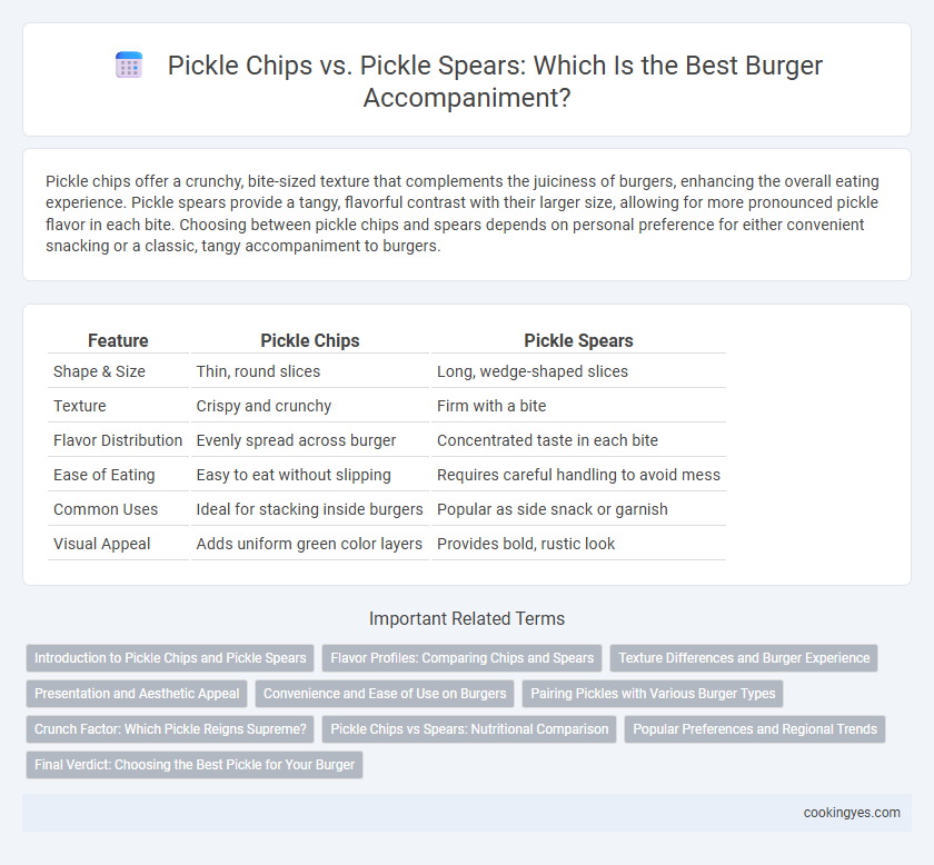 Pickle Chips vs. Pickle Spears: Which Is the Best Burger Accompaniment?