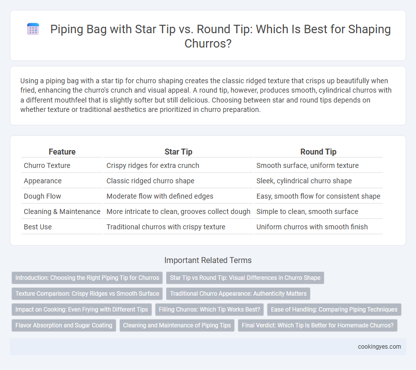 Piping Bag with Star Tip vs. Round Tip: Which Is Best for Shaping Churros?