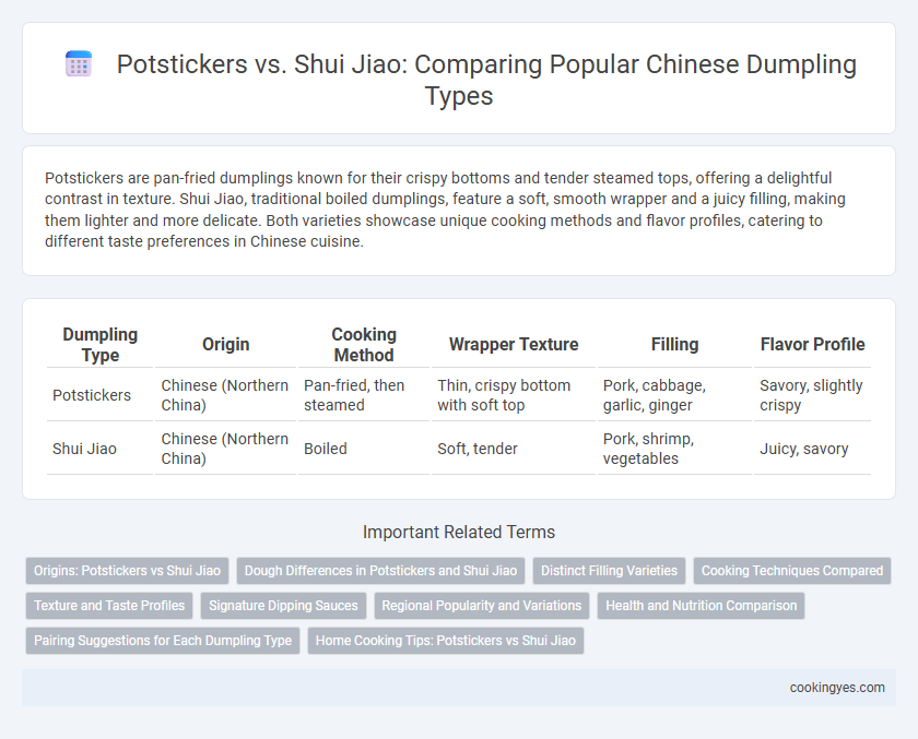 Potstickers vs. Shui Jiao: Comparing Popular Chinese Dumpling Types