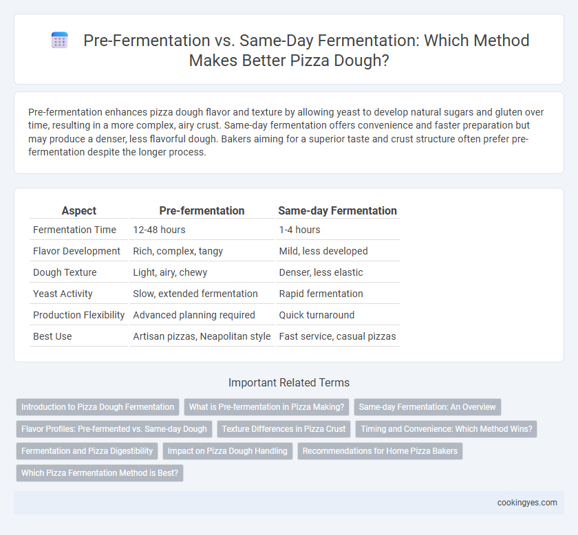 Pre-Fermentation vs. Same-Day Fermentation: Which Method Makes Better Pizza Dough?