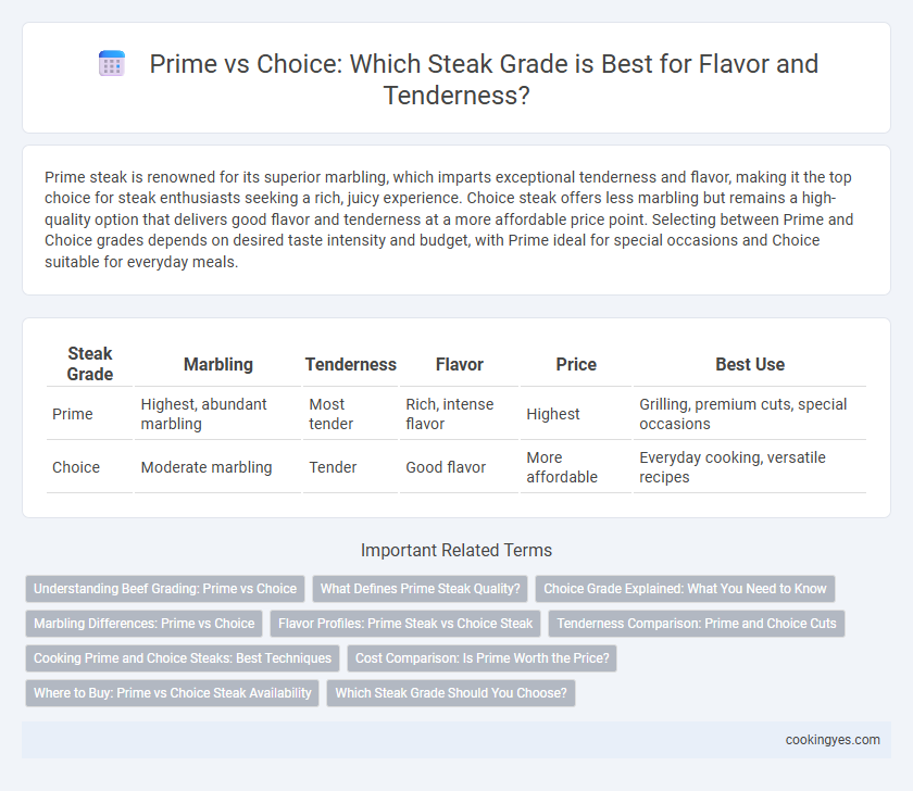 Prime vs Choice: Which Steak Grade is Best for Flavor and Tenderness?
