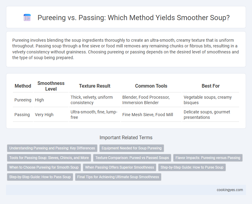 Pureeing vs. Passing: Which Method Yields Smoother Soup?