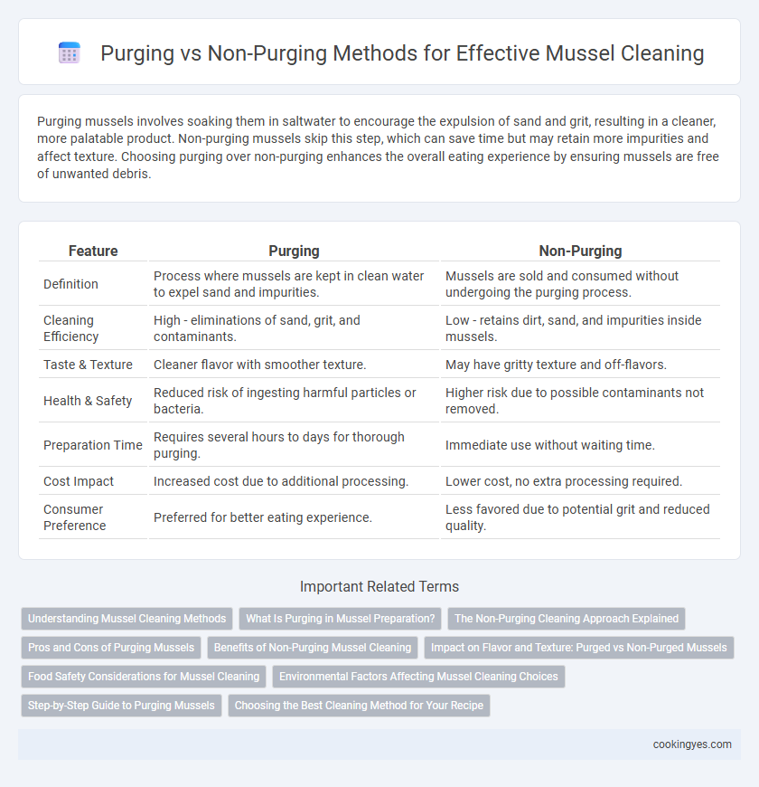 Purging vs Non-Purging Methods for Effective Mussel Cleaning